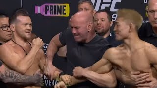 UFC 299 Ceremonial Weigh Ins Petr Yan vs Song Yadong