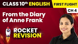 From the Diary of Anne Frank - Rocket Revision & Most Important Questions | Class 10 English Ch 4