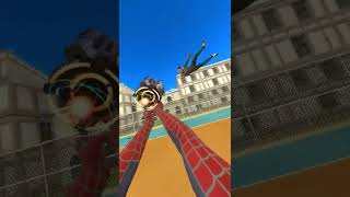 SPIDER-MAN VR TRICKSHOT #vr #gaming #spiderman #virtualreality #fypシ