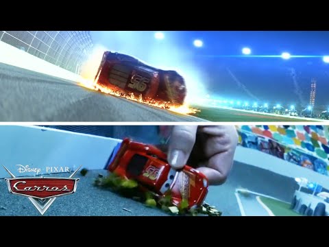 Recreando la escena del accidente de Rayo McQueen |  Pixar Cars