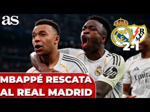 ¡MBAPPÉ salva el partido con un GOL DE PENALTI! | REAL MADRID 2-1 RAYO VALLECANO