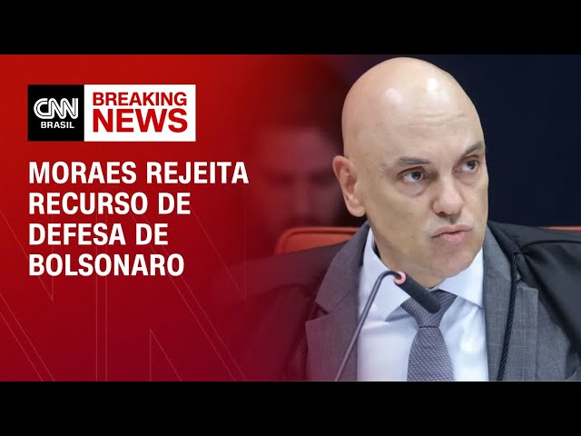 Moraes nega recurso de Bolsonaro contra condenação: “Absolutamente incabível” | BASTIDORES CNN
