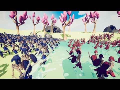 Let's Battle 300 Skeleton Warriors TABS Mod Totally Accurate Battle Simulator