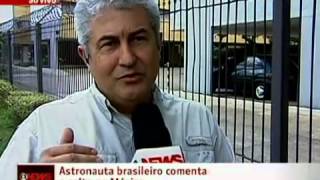Jornal Globo News - Marcos Pontes fala sobre salto de austríaco da estratosfera