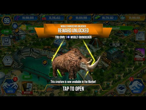 UNLOCK WOOLLY RHINOCEROS (JURASSIC WORLD).