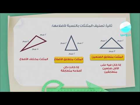 الرابع الابتدائي | الفصل  الدراسي الثاني 1438 | رياضيات / المثلث