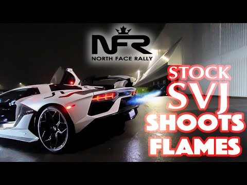 Owner Makes STOCK LAMBORGHINI AVENTADOR SVJ Shoot FLAMES!!