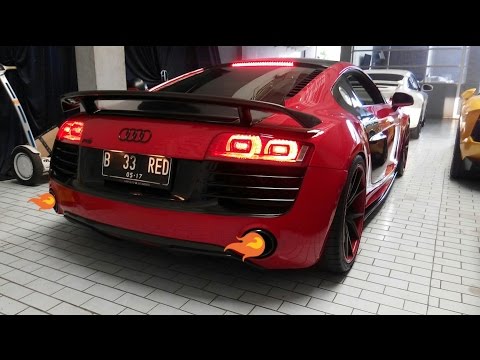 VERY LOUD Audi R8 V8 w/ QuickSilver Exhaust!