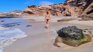 Fuerteventura: Playa de los Ojos - with drone views / mit Drohnenaufnahmen - FIMIX8MINI