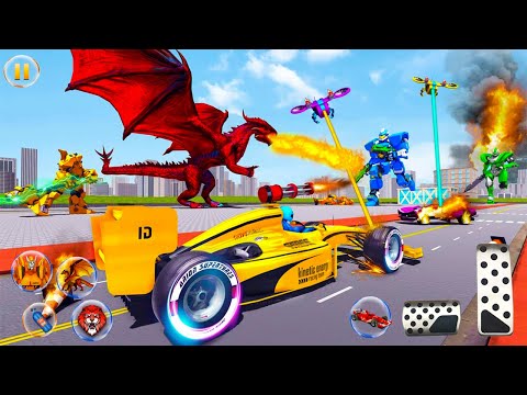 Formula Car Robot Transform - Flying Dragon Robot video | Robot 2021 gameplay | 3D robot gameplay