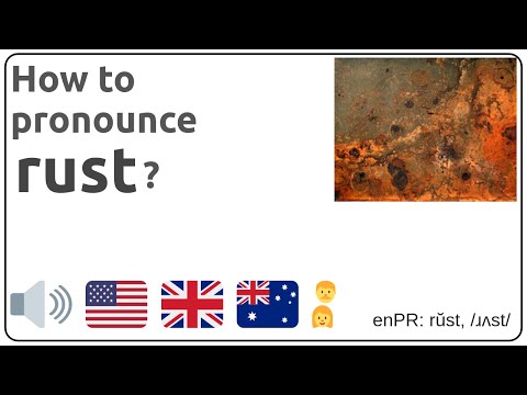 How to pronounce rust in english?