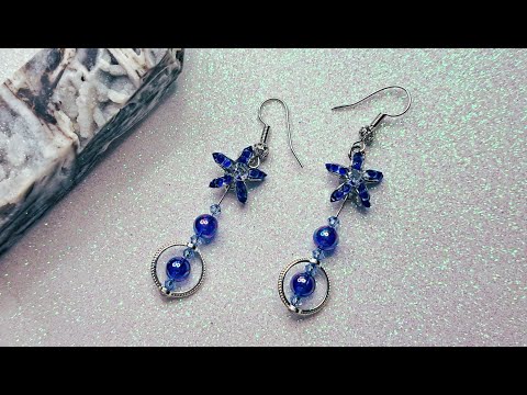 UV Resin Jewelry - Blue Comet Earrings - Tsuchinshan-ATLAS inspired - UV Resin Tutorial
