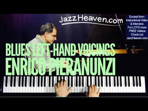 Enrico Pieranunzi Blues Left-Hand Voicings for Jazz Piano - JazzHeaven.com excerpt