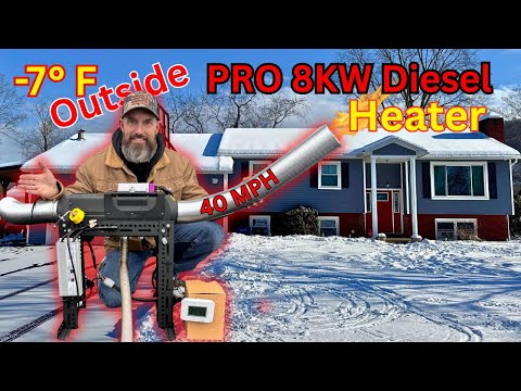 I Tried Heating My House With an 8kW Diesel Heater (-7°F) Fuel & Power Results