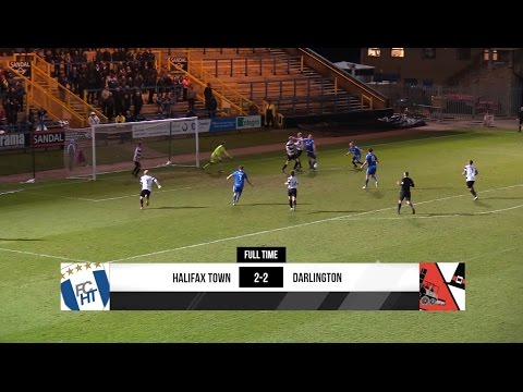 Halifax Town 2-2 Darlington - Vanarama National League North - 2016/17