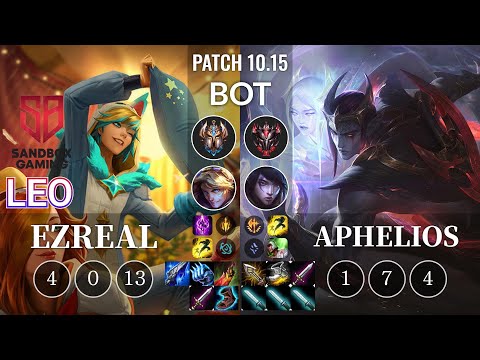 SB Leo Ezreal vs Aphelios Bot - KR Patch 10.15