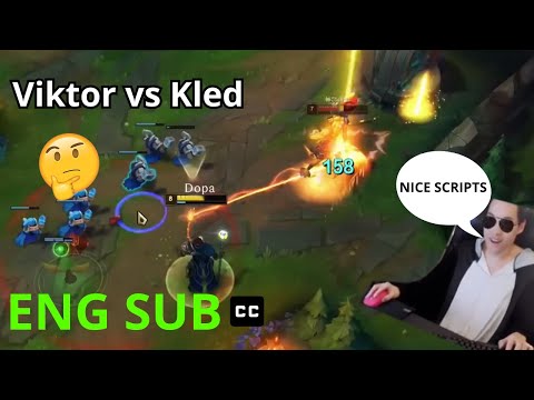 【ENG SUB】 Dopa Viktor vs Kled 13.10 [Dopa plays against Scripter?!] Gameplay & Commentary Translated