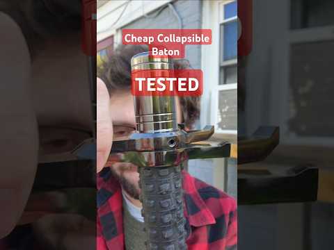 Collapsible Baton CROSSGUARD Tested #test #martialarts #safety #nerd