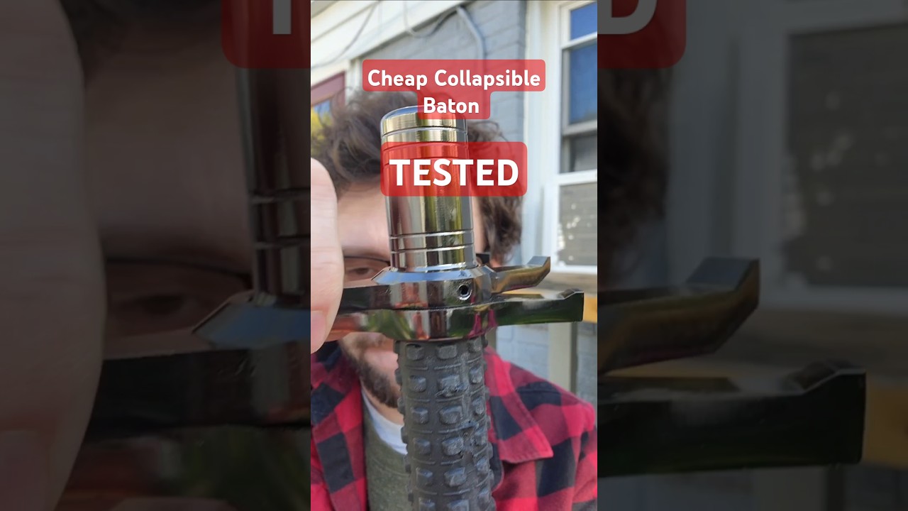 Collapsible Baton CROSSGUARD Tested #test #martialarts #safety #nerd
