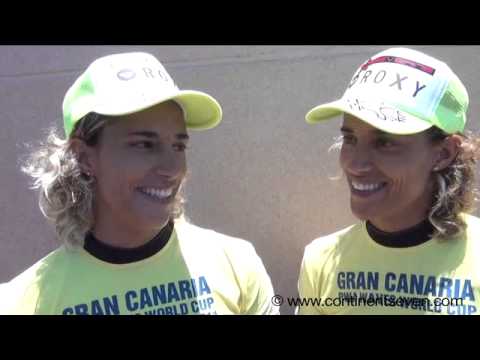 PWA Gran Canaria 2011 - Daida and Iballa Moreno explain the moves they did in the double elimination