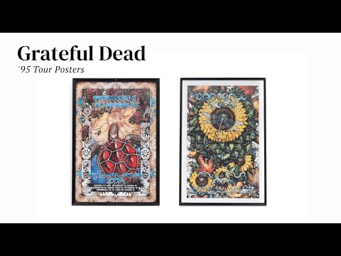 1995 Framed Summer Tour Grateful Dead Poster