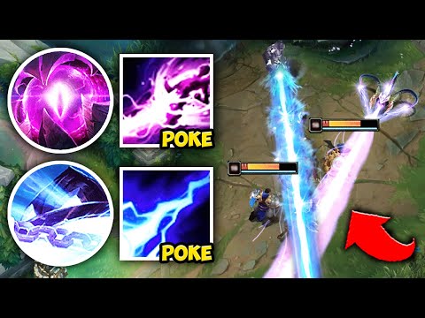 WE RAN THE LASER BOYS IN THE BOT LANE AND LITERALLY POKED ALL GAME - League of Legends