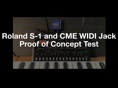 Roland S-1 and CME WIDI Jack Proof of Concept Quick Minute