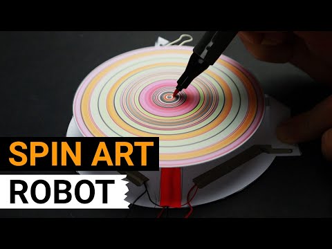 Simple DIY Spin Art Robot for Kids