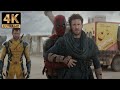 Deadpool And Wolverine 2024 Meeting Captain Chris Evans The Human Torch And Pyro 4K 2160p