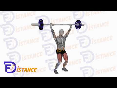 Exercice Squats avec barre au-dessus de la tête (Overhead squats)