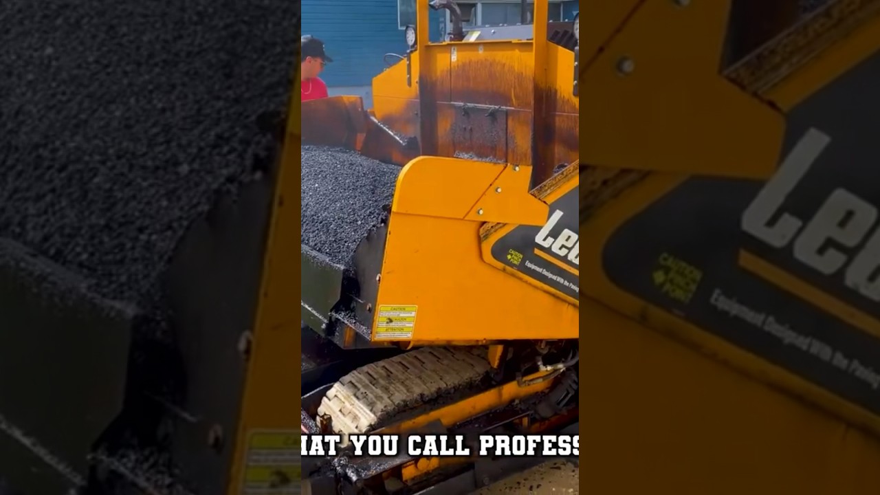 Best pavers in delco😎 #construction #blacktop #paving #asphaltpaving #pavingcompany #asphaltpavers