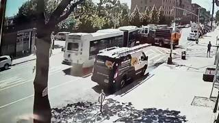 New video shows moments MTA bus and FDNY truck collide in the Bronx