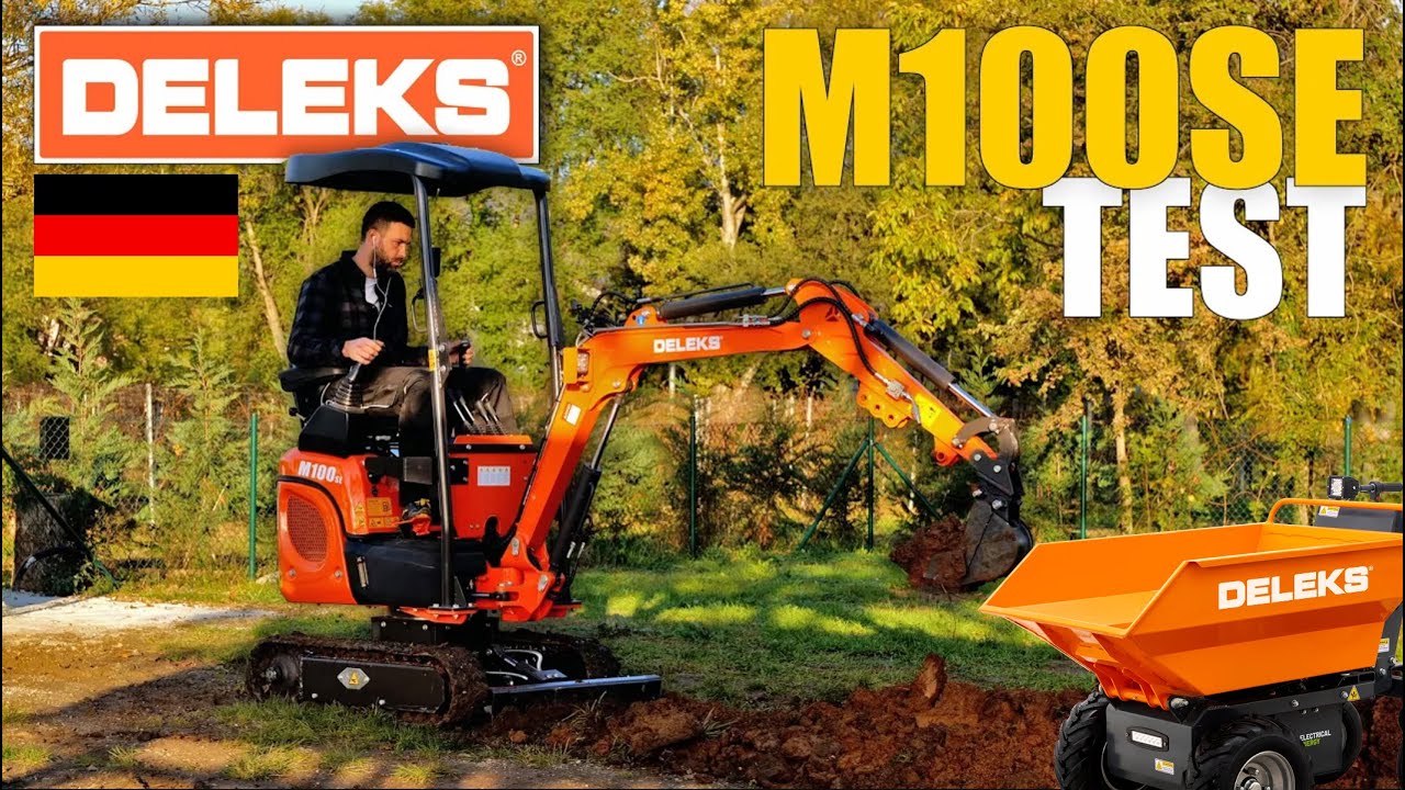 Deleks Minibagger & elektrischer Schubkarre