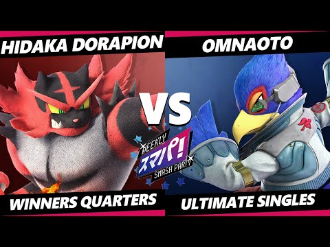 Sumapa 103 - Hidaka Dorapion (Pac-Man, Incineroar) Vs. OMNaoto (Falco) Smash Ultimate - SSBU