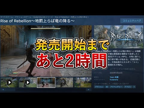 『Rise of Rebellion -地罰上らば竜の降る-』発売直前に色々喋ります