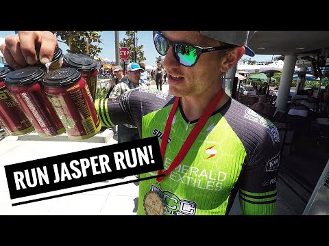 RUNNING LIKE FROOME TO GET PODIUM at the Dana Point Grand Prix! - #cycling