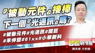 『被動元件』接棒…下一個『光通訊』嗎?1#被動元件#光通訊#國巨#禾伸堂#61xx#小華新科｜小武哥投資事務所｜陳武傑 (圖)