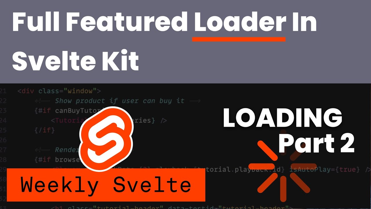 Full Featured Svelte Kit Page Loader - Weekly Svelte