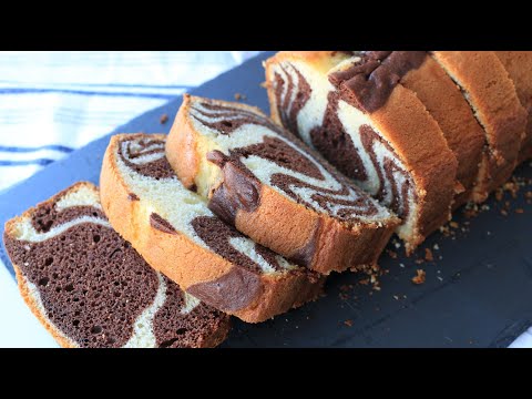 Fudge Marble Pound Cake