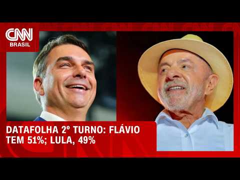 Flávio tem 51% dos votos válidos no 2º turno; Lula, 49%, aponta Datafolha | HORA H
