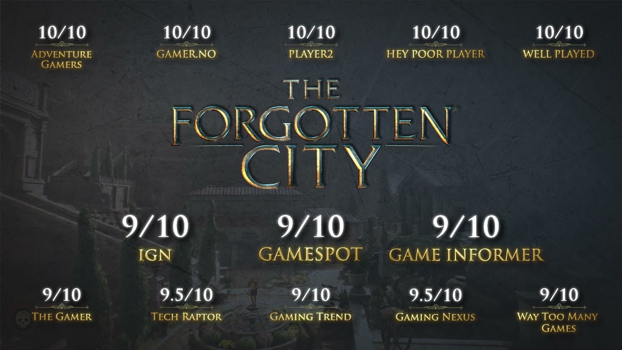 The Forgotten City accolades trailer teaser
