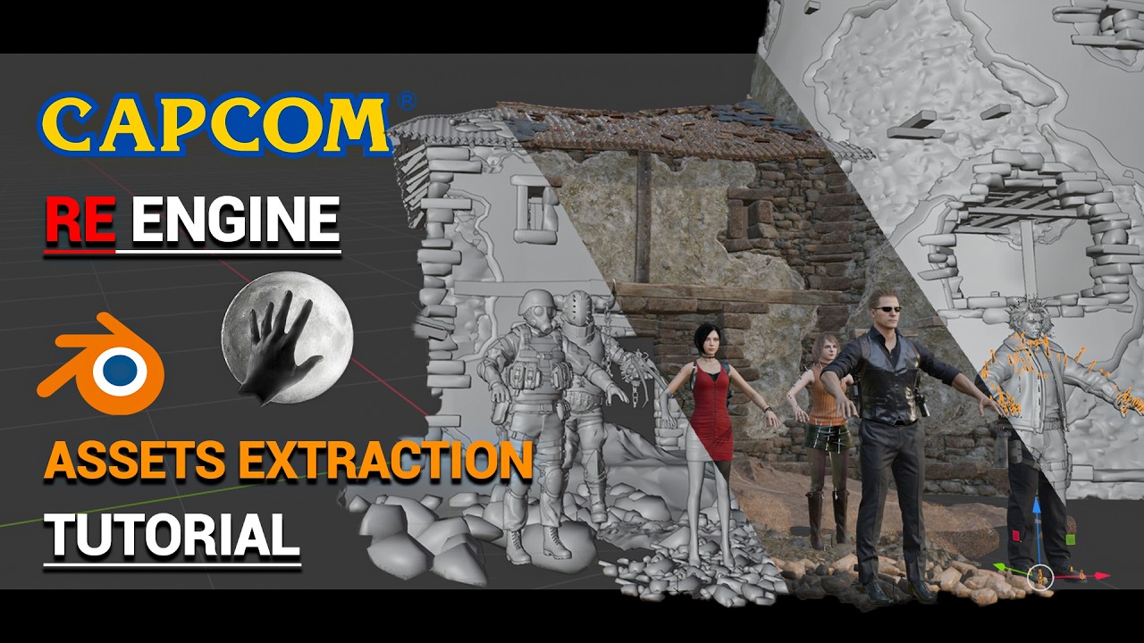 RE Engine Asset Extraction Tutorial | Export 3D Models from Video Games!