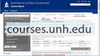 UNH Course Search
