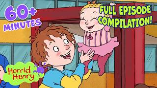 Henry Brings Baby Vomiting Vera To School! | Season 4 Clip Compilation | Horrid Henry | 1 HOUR