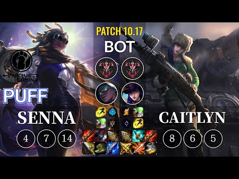 IG Puff Senna vs Caitlyn Bot - KR Patch 10.17