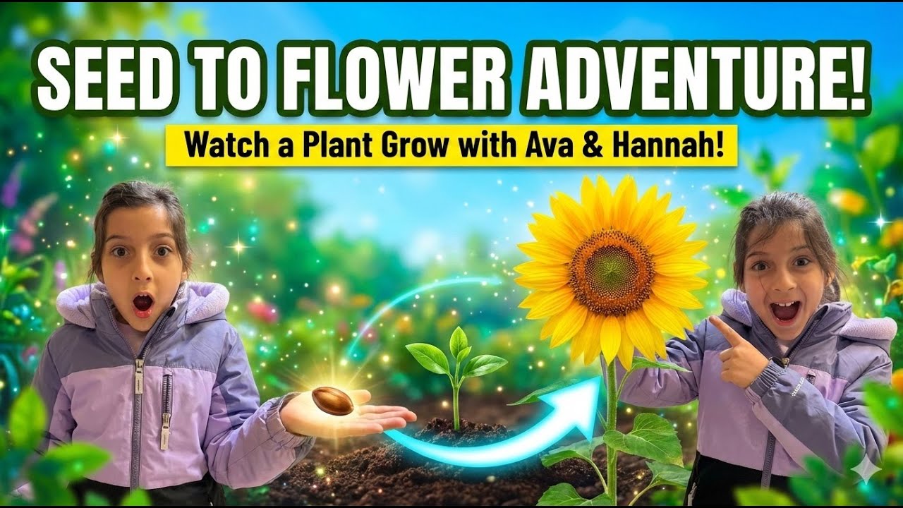 🌱 Plant Life Cycle Adventure! Learn How a Seed Becomes a Plant | Kids Science