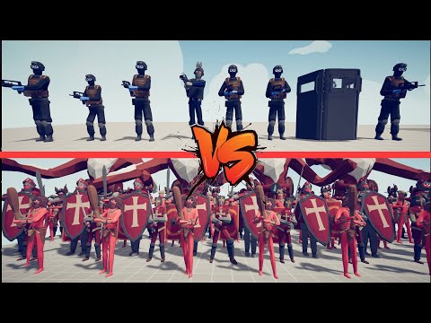 SWAT TEAM VS 100X EVERY UNIT | Totally Accurate Battle Simulator TABS