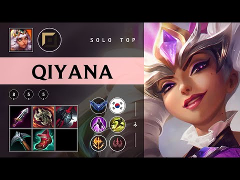 Qiyana Top vs Malphite - KR Diamond Patch 25.23