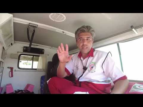 جمعية الهلال الاحمر الايرانية في حرم جامعة اهل البيت عليهم السلام لخدمة زوار ابا عبد الله الحسين