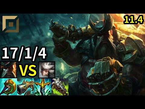 Gangplank Top vs Camille - KR Master | Patch 11.4